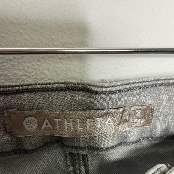 Athleta Sculptek Grey Skinny Ankle Crop Jeans 2 - Picture 8 of 12